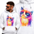BLUZA Z KAPTUREM ZWIERZĘTA   KOT